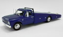 ACME 1/18 ミニカー ダイキャストモデル 1967年モデル シボレー CHEVROLET - C-30 TRUCK RAMP CAR TRANSPORTER 1967 - BLUE ブルー