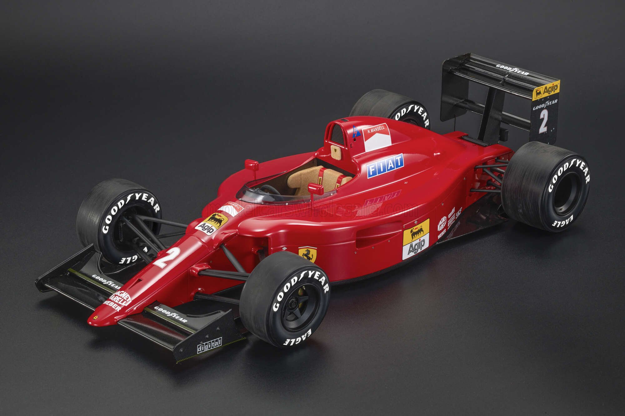 GP Replicas 1/12 ミニカー レジン プロポーションモデル 1990年ポルトガルGP 優勝モデル フェラーリ FERRARI - F1 641/2 No.2 WINNER PORTUGAL GP (with pilot driver ドライバーフィギュア付き) 1990 NIGEL MANSELL ナイジェル・マンセル