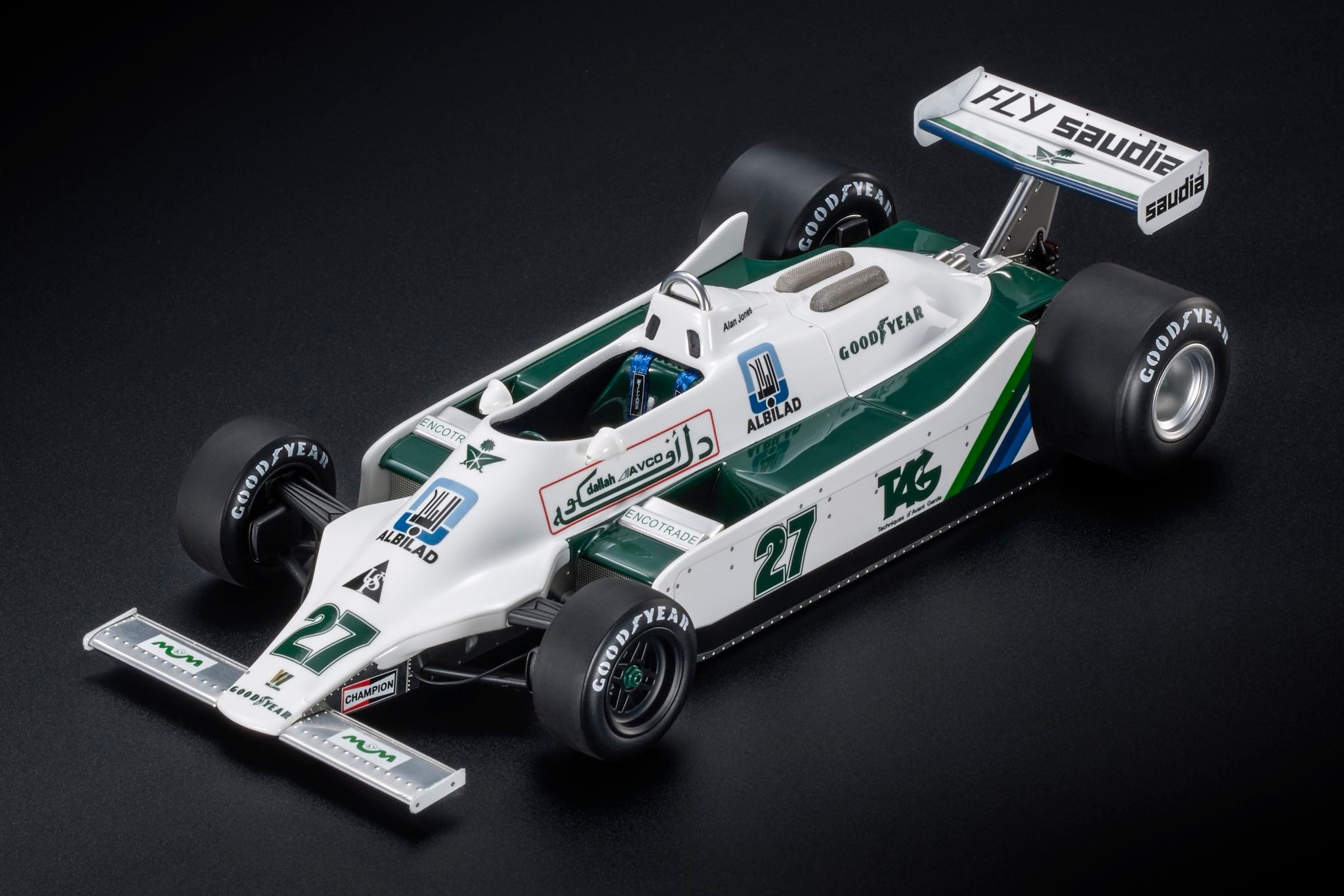 GP Replicas 1/18 ミニカー レジン プロポーションモデル 1979年ドイツGP 優勝モデル ウィリアムズ WILLIAMS - F1 FW06 FORD No.27 WINNER GERMAN GP 1979 ALAN JONES アラン・ジョーンズ