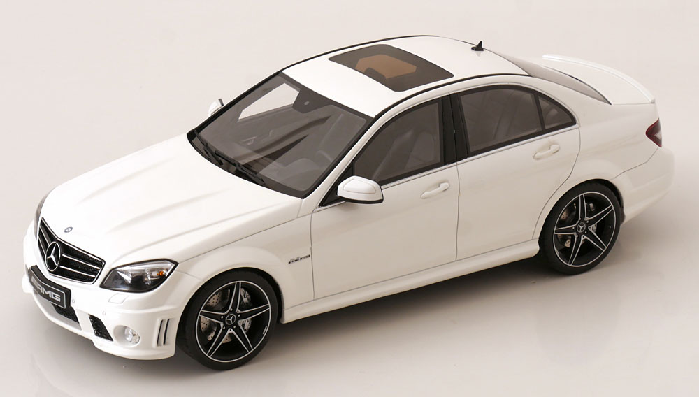 Hot Wheels - GT Spirit gts928 1/18 ミニカー レジン プロポーションモデル 2007年モデル メルセデスベンツ MERCEDES BENZ C-CLASS C63 AMG 2007 - DIAMOND WHITE ホワイト