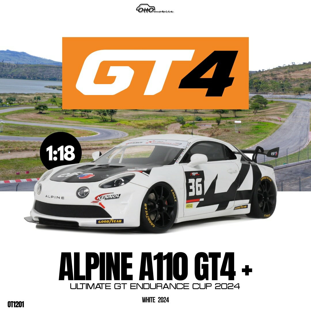 Rakuten - Otto Mobile otm1221 オットモビル 1/18 ミニカー レジン プロポーションモデル 2024年Endurance Cup ルノー RENAULT - ALPINE A110 GT4 No.36 ENDURANCE CUP 2024