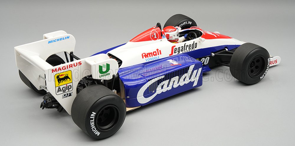 Tecnomodel テクノモデル 1/18 ミニカー レジン プロポーションモデル 1984年イタリアGP プラクティス トールマン TOLEMAN - F1 TG184 HART TURBO No.20 PRACTICE ITALY GP (with pilot figure ドライバーフィギュア付き) 1984 PIERLUIGI MARTINI ピエルルイジ・マルティニ
