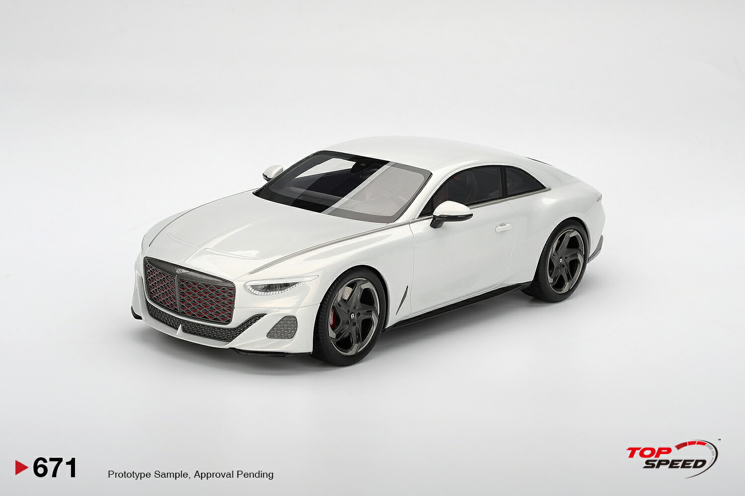 Top Speed 1/18 ミニカー レジン プロポーションモデル 2022年モデル ベントレー バトゥール BENTLEY - BATUR 2022 - WHITE PEARL ホワイト・パール