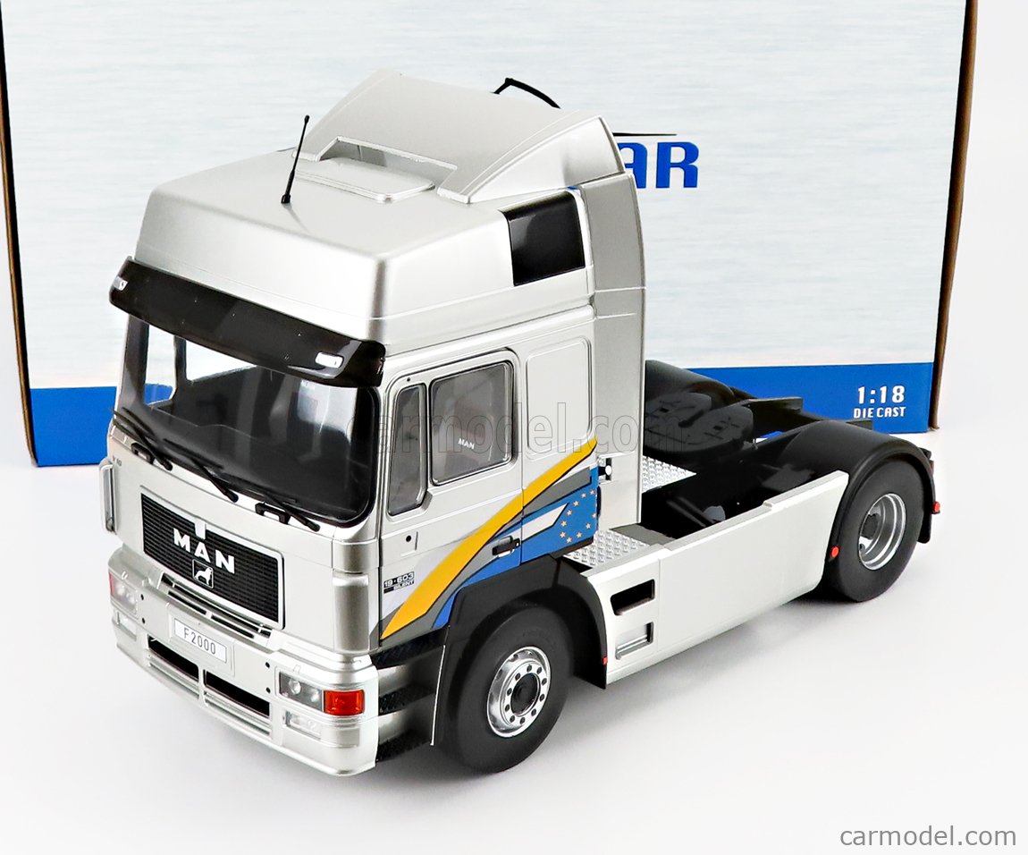 Rakuten - MCG 1/18 ミニカー ダイキャストモデル 1994年モデル MAN - F2000 19.603 SILENT TRACTOR TRUCK 2-ASSI 1994 シルバー