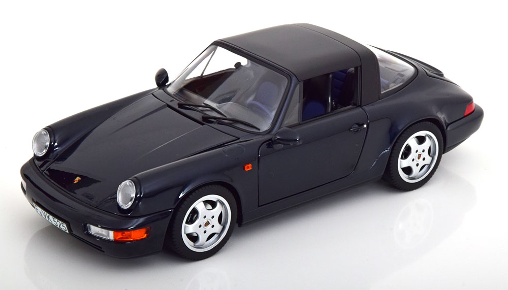 Rakuten - Norev ノレヴ 1/18 ミニカー ダイキャストモデル 1991年モデル ポルシェ PORSCHE - 911 964 CARRERA 4 TARGA 1991 ブルー