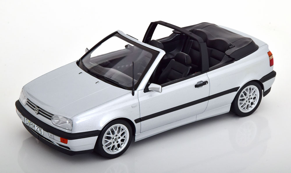 Norev ノレヴ 1/18 ミニカー ダイキャストモデル 1995年モデル フォルクスワーゲン VOLKSWAGEN - GOLF III CABRIOLET 1995 - SILVER シルバー