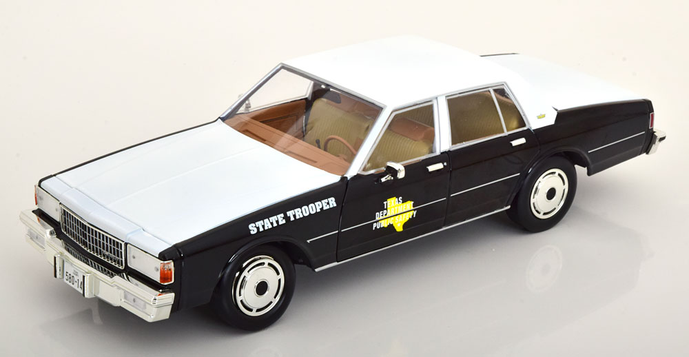 Greenlight グリーンライト 1/18 ミニカー ダイキャストモデル 1987年モデル シボレー Chevrolet Caprice 1987 Texas Department of Public Safety テキサス州警察