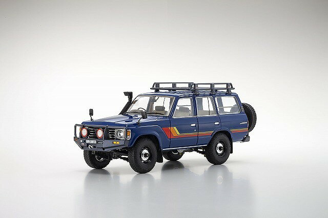 Kyosho 京商 1/18 ミニカー ダイキャストモデル 1989年モデル トヨタ ランドクルーザー TOYOTA - LAND CRUISER J60 1980 with Option ブルー