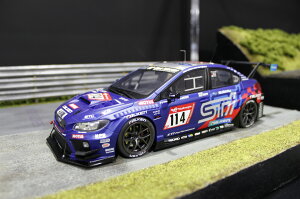 Kyosho 京商 Kyosho Samurai Series 1/18 ミニカー レジン プロポーションモデル 2022年ニュルブルクリンク24時間レース スバル SUBARU WRX STi NBR No.114 CHALLENGE 24h NURBURGRING 2022 C.VAN DAM - M.LASEE - K.SASAKI - T.SCHRICK