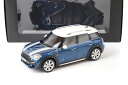 MINI ディーラーアクセサリーモデル Kyosho 京商 1/18 ミニカー ダイキャストモデル 2018年モデル ミニ Mini Cooper S Countryman F60 Island Blue/White ブルー/ホワイト（日本名 クロスオーバー）