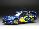 Sun Star サンスター 1/18 ミニカー ダイキャストモデル 2008年ラリーモンテカルロ 第3位 スバル インプレッサ Subaru Impreza WRC07 - 6 C. Atkinson / S.Prevot - 3th Rallye Monte-Carlo 2008