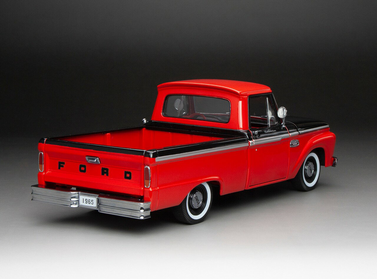 Sun Star サンスター 1/18 ミニカー ダイキャストモデル 1965年モデル フォード Ford F-100 Pick Up Rangoon Red / Black レッド 2