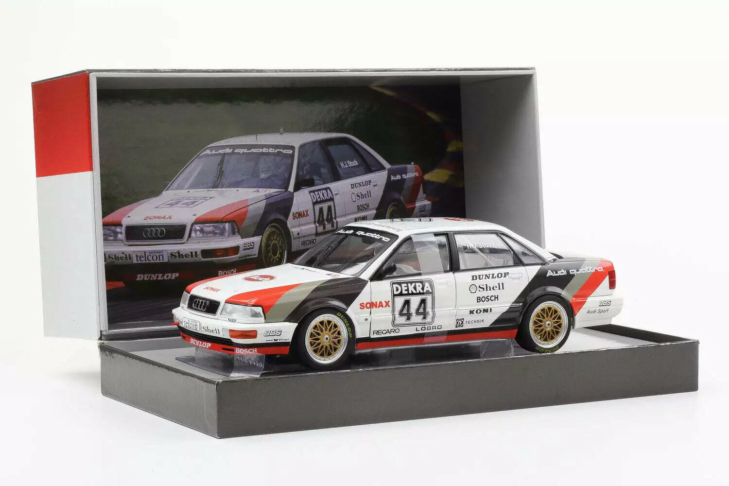 Werk83 1/18 ミニカー ダイキャストモデル 1990年シーズン DTM 優勝モデル アウディ AUDI - QUATTRO V8 TEAM SCHMIDT MOTORSPORT TECHNIK N 44 WINNER DTM SEASON 1990 HANS JOACHIM STUCK 特別ギフトボックス仕様