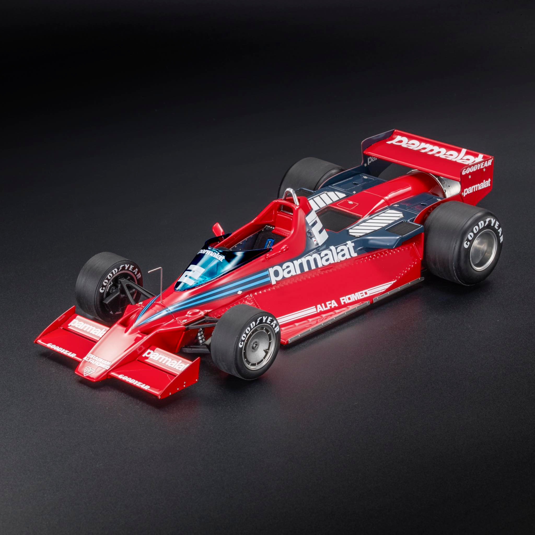 GP Replicas 1/18 ミニカー レジン プロポーションモデル 1978年スエーデンGP アルファロメオ ALFA ROMEO - F1 BRABHAM BT46B PARMALAT No.2 SWEDEN GP 1978 JOHN WATSON
