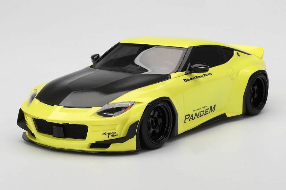 Top Speed 1/18 ミニカー レジン プロポーションモデル 2022年モデル 日産 NISSAN - FAIRLADY Z (RZ34) PANDEM COUPE 2022 イカズチイエロー