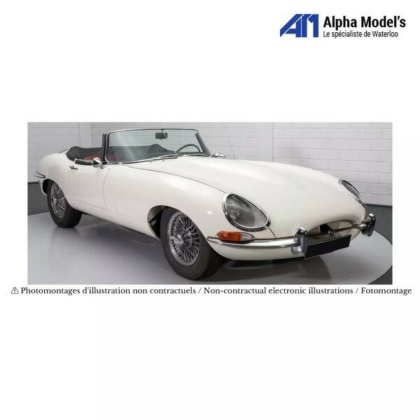 Norev ノレヴ 1/12 ミニカー ダイキャストモデル 1962年モデル ジャガー JAGUAR - E-TYPE SPIDER CABRIOLET 1962 ホワイト