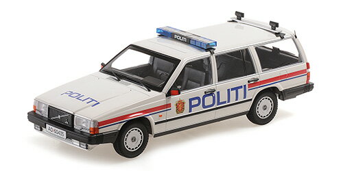 Minichamps ミニチャンプス 1/18 ミニカー ダイキャストモデル 1986年モデル ボルボ VOLVO 740 GL BREAK 1986 POLITI NORWAY ノルウェー警察