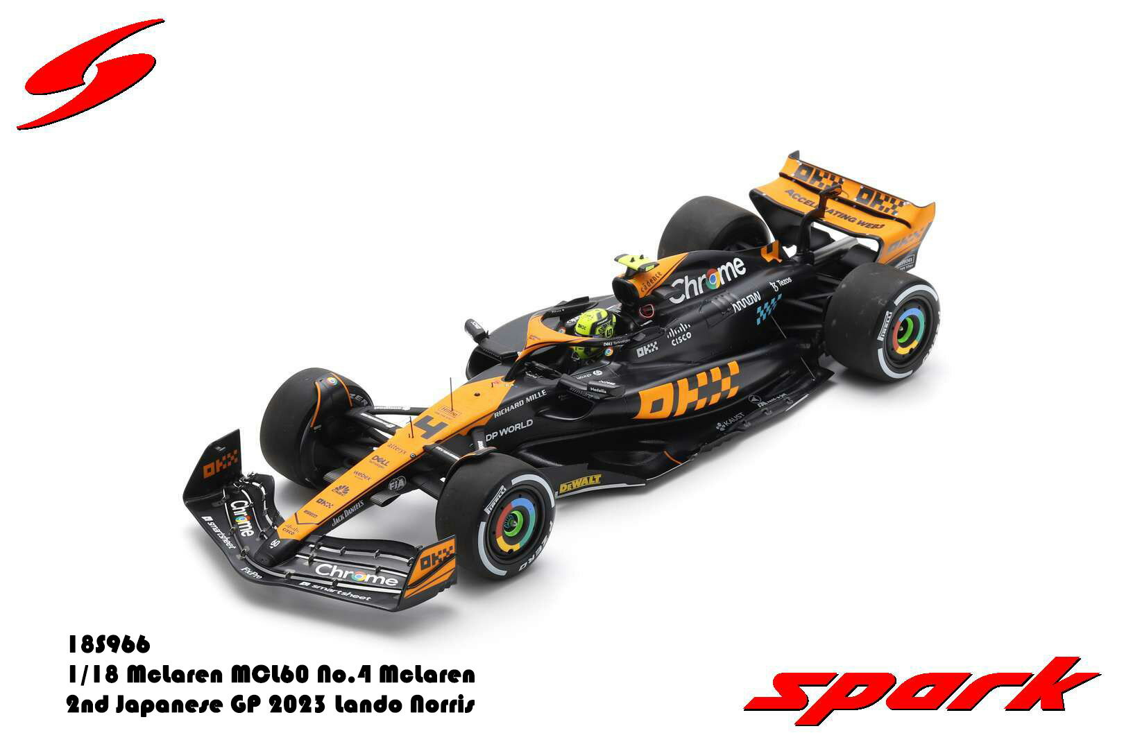 Rakuten - Spark スパーク 1/18 ミニカー レジン プロポーションモデル 2023年9月日本GP 第2位 マクラーレン F1 McLAREN - F1 MCL60 TEAM McLAREN No.4 2nd Japanese GP 2023 LANDO NORRIS