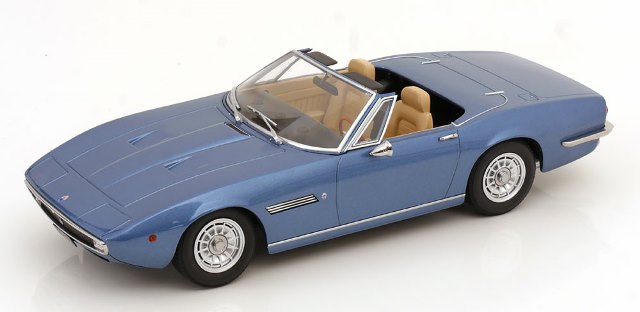 Rakuten - KK Scale 1/18 ミニカー ダイキャストモデル 1970年モデル マセラティ MASERATI GHIBLI SPIDER CABRIOLET OPEN 1970 - ALLOY RIMS - CERCHI IN LEGA ライトブルーメタリック