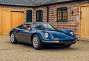 BBR 1/18 ミニカー レジン プロポーションモデル 1972年モデル フェラーリ Ferrari Dino 246 GTS 1972 Blu Sera - Cuoio ブルー・レザー風インテリア(3)