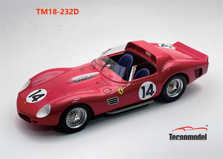 ●スケール：1：18　レジン・プロポーションモデル　開閉ギミックなし。アクリルケース付。 ●メーカー：テクノモデル ●イタリアの「テクノモデル」1/18新作として、フェラーリが1962年のル・マン制覇を主目的として開発したスポーツカー、「3...