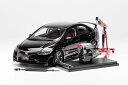 MotorHelix モーターヘリックス 1/18 ミニカー ダイキャストモデル 2007年モデル ホンダ シビック HONDA - CIVIC TYPE-R FD2 Late Version 2007 クリスタルブラック 1/18 scale エンジンクレーン・ディスプレイエンジン付属
