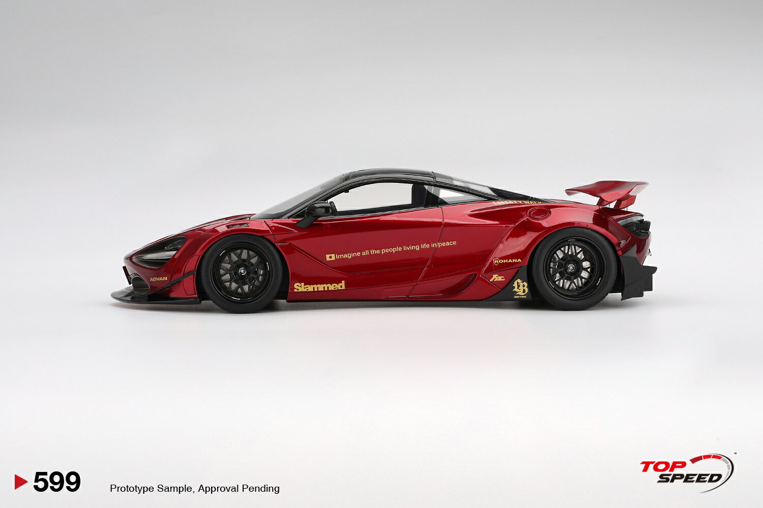 Top Speed 1/18 ミニカー レジン プロポーションモデル 2024年モデル マクラーレン McLAREN - 720S LB WORKS 2024 - GEM RED レッド 3