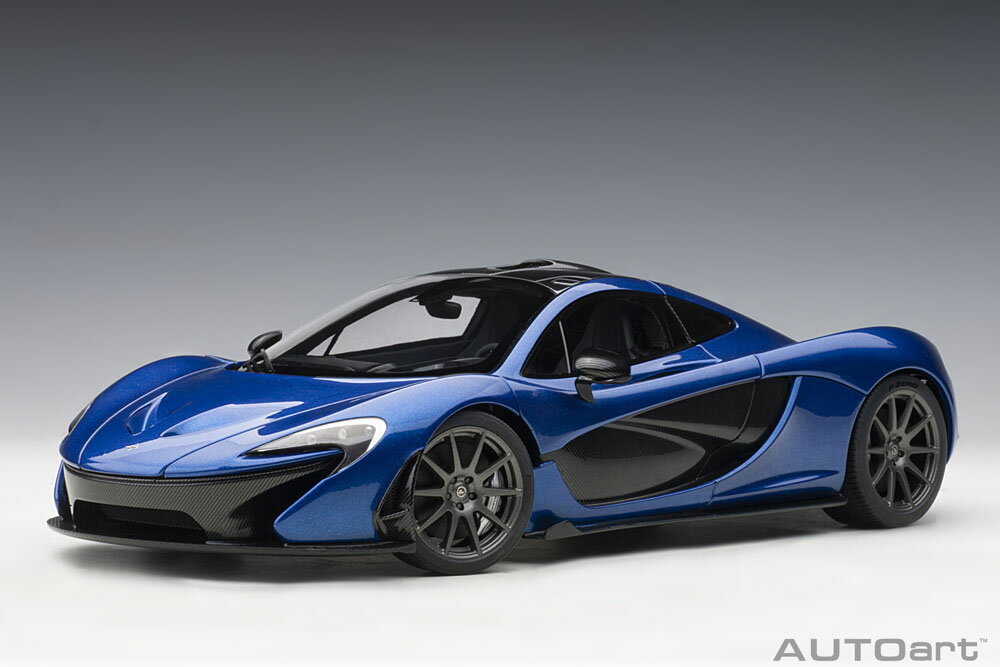 AUTOart オートアート 1/18 ミニカー コンポジットダイキャストモデル 2013年モデル マクラーレン Mclaren P1 メタリックブルー・ブラック＆ホワイトシート