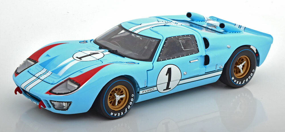 Shelby Collectibles 1/18 ミニカー ダイキャストモデル 1966年ルマン24時間 フォード GT40 MKII No.1FORD USA - GT40 MK II N 1 COUPE 1966 K.MILES - D.HULME 1:18 Shelby Collectibles