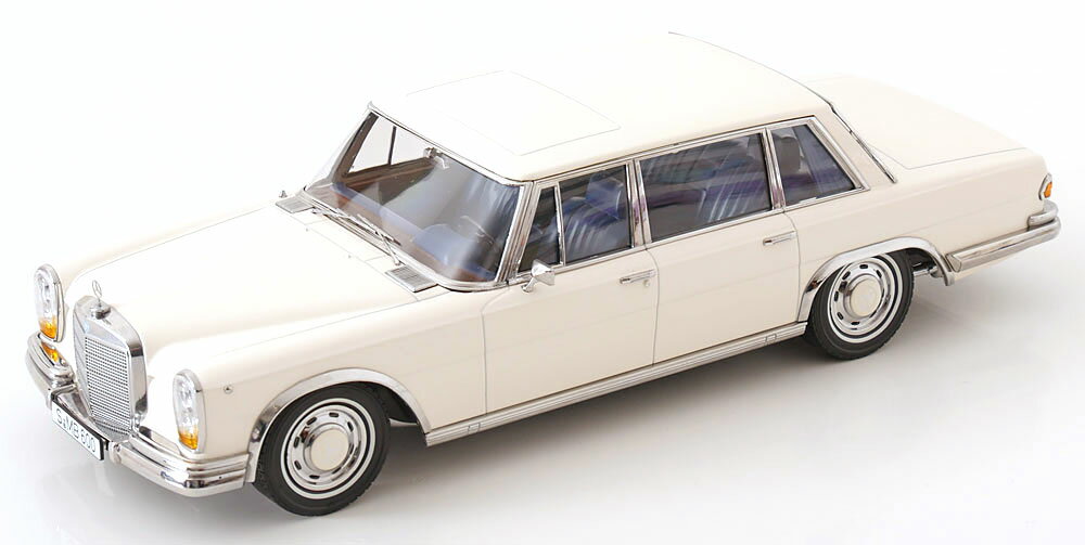 Mercedes Benz - KK Scale 1/18 ミニカー ダイキャストモデル 1963年モデル メルセデスベンツ MERCEDES BENZ - S-CLASS 600 PULLMAN (W100) 1963 ホワイト