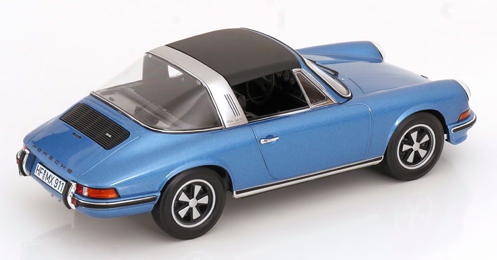 Norev ノレヴ 1/18 ミニカー ダイキャストモデル 1973年モデル ポルシェ PORSCHE 911S 2.4 TARGA 1973 ブルーメタリック