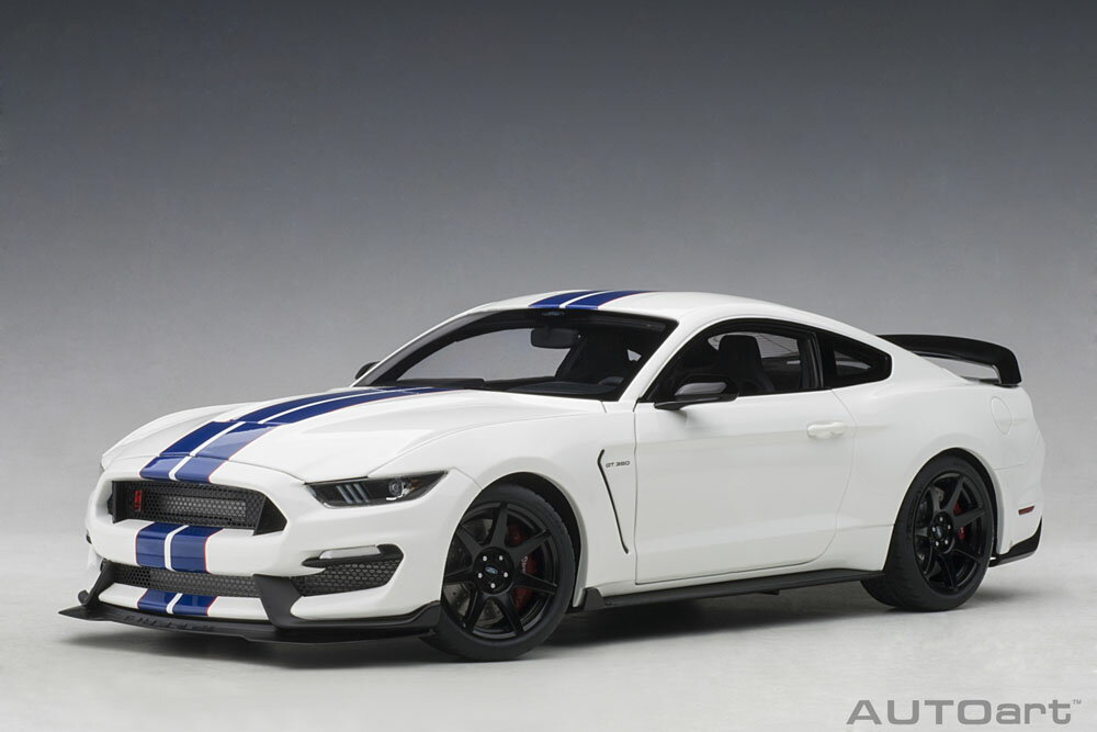 AUTOart オートアート 1/18 ミニカー コンポジットダイキャストモデル 2017年モデル フォード シェルビー Ford Shelby GT350R ホワイト・ブルーストライプ