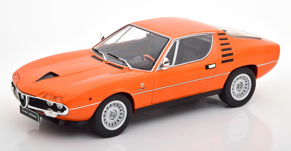 Rakuten - 再生産完了! KK Scale 1/18 ミニカー ダイキャストモデル 1970年モデル アルファロメオ モントリオール ALFA ROMEO - MONTREAL 1970 BLACK INTERIOR オレンジ