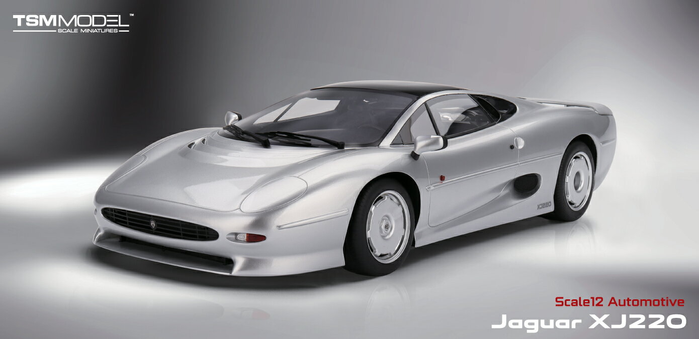 Rakuten - TSM True Scale Miniatures 1/12 レジン プロポーションモデル 1992年モデル ジャガー JAGUAR XJ220 1992 シルバーメタリック