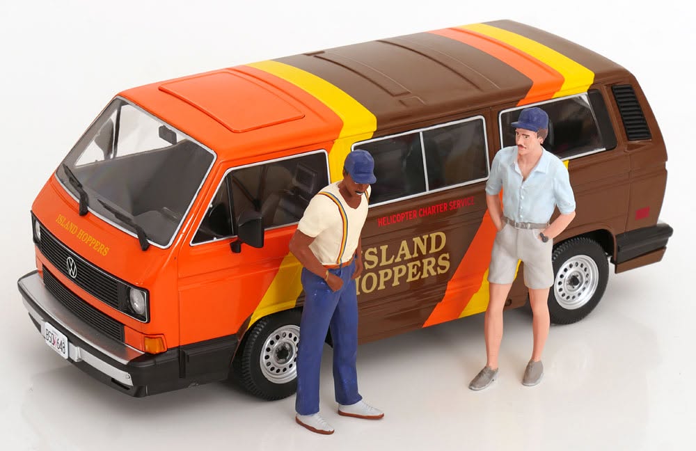 KK-Scale 1/18 ミニカー ダイキャストモデル 1987年モデル フォルクスワーゲン VOLKSWAGEN - T3 MINIBUS MULTIVAN ISLAND HOPPERS 1987
