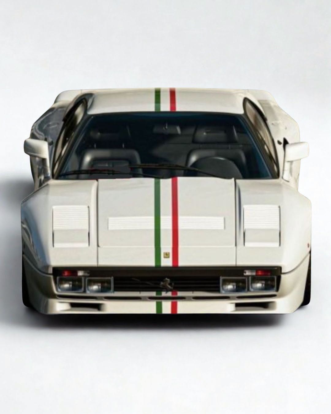 BBR 1/18 ミニカー レジン プロポーションモデル 1984年モデル フェラーリ FERRARI - 288 GTO 1984 WITH ITALIAN FLAG LIVERY - BIANCO AVUS ホワイト