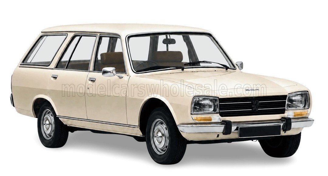 Norev ノレヴ 1/18 ミニカー ダイキャストモデル 1978年モデル プジョー PEUGEOT - 504 Family 1978 メタリック・ベージュ