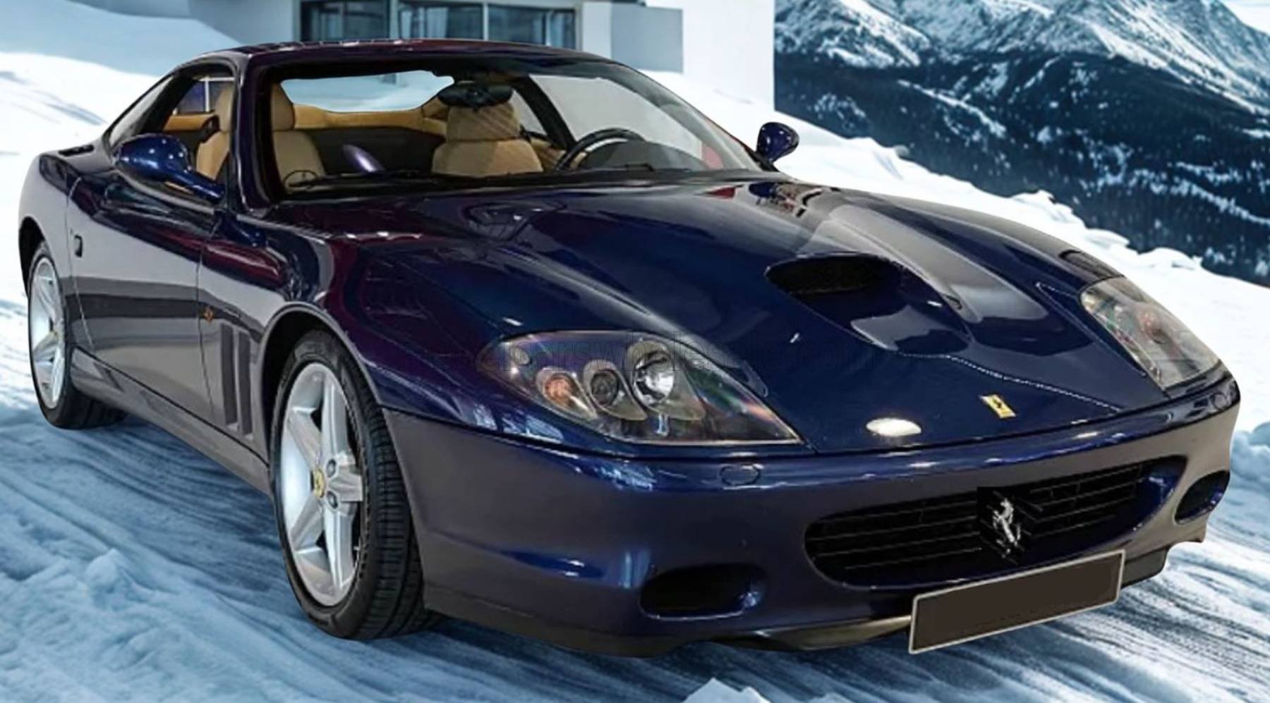 Rakuten - BBR 1/18 ミニカー レジン プロポーションモデル 2002年モデル フェラーリ FERRARI - 575M MARANELLO 2002 BLU POZZI ブルーメタリック
