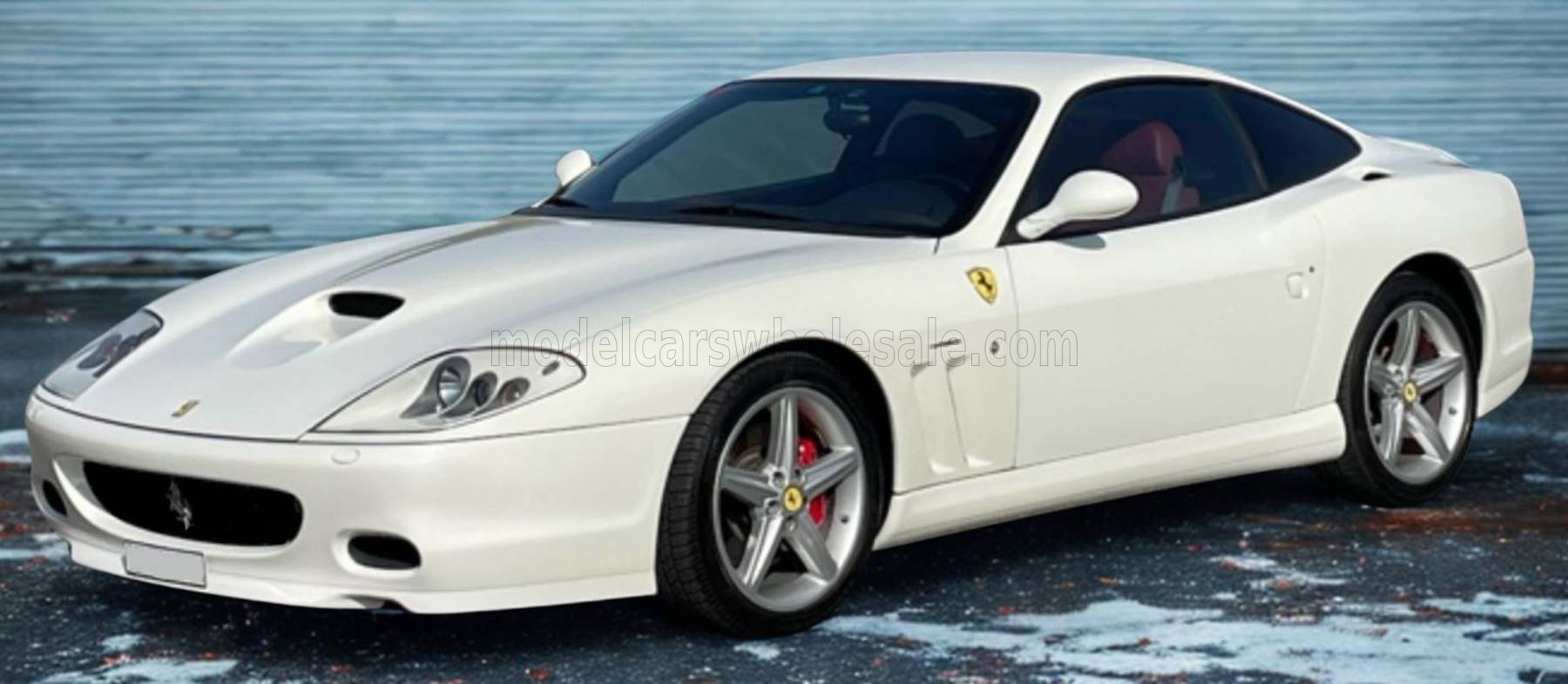 Rakuten - BBR 1/18 ミニカー レジン プロポーションモデル 2002年モデル フェラーリ FERRARI - 575M MARANELLO 2002 2002 BIANCO AVUS ホワイト