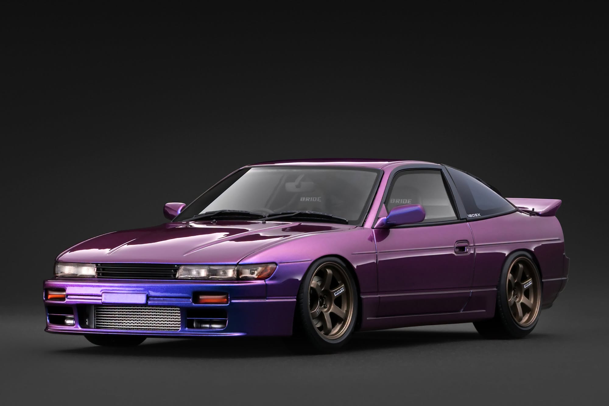 Ignition Model イグニッションモデル 1/18 ミニカー レジン・プロポーションモデル 1998年モデル 日産 Nissan Sileighty シルエイティ パープルメタリック