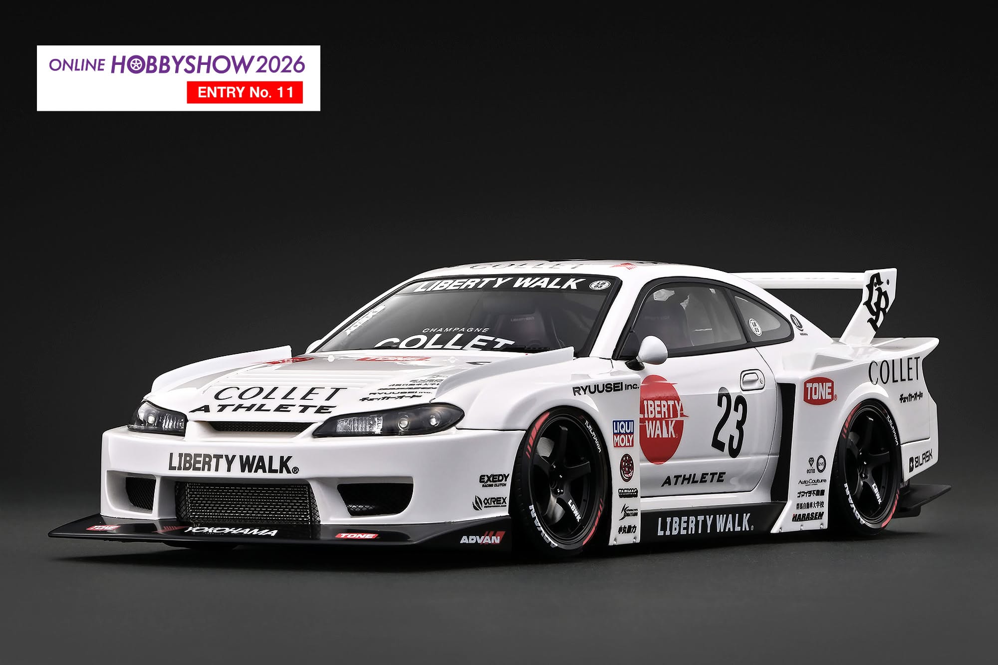 Rakuten - Ignition Model イグニッションモデル 1/18 ミニカー レジン・プロポーションモデル 2025年モデル Nissan LB-Super Silhouette S15 SILVIA
