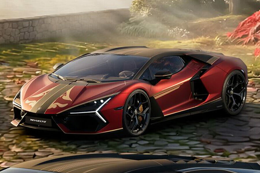 MR Collection 1/18 2026年モデル ランボルギーニ レヴエルト・インパヴィド LAMBORGHINI REVUELTO IMPAVIDO 2026, Japan-exclusive edition created to celebrate the 25th anniversary of Lamborghini Japan, Rosso Pyra (Matt) / Nero Nemesis (Matt) レッド・ブラック