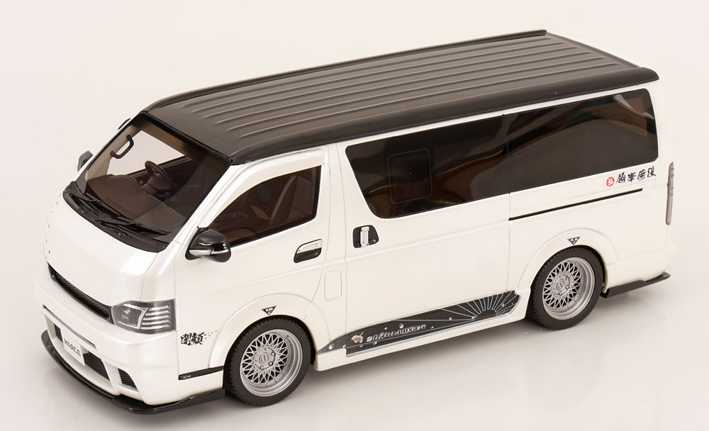 Otto Mobile otm1136 オットモビル 1/18 ミニカー レジン プロポーションモデル 2008年モデル トヨタ Toyota Hiace Super GL Custom Pearl White 2008 パールホワイト
