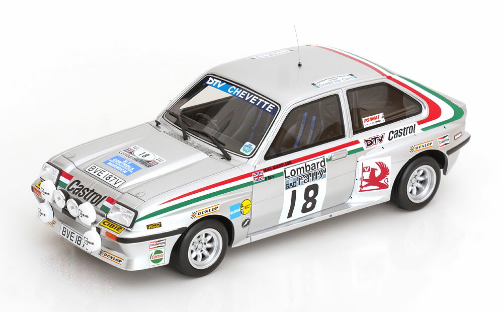 Rakuten - OttO Mobile otm1225 オットモビル 1/18 ミニカー レジン・プロポーションモデル 1980年ラリーRAC Lombard ヴォクスウォール VAUXHALL - CHEVETTE HSR (night version) No.18 RALLY RAC LOMBARD 1980 JIMMY McRAE - MIKE NICHOLSON