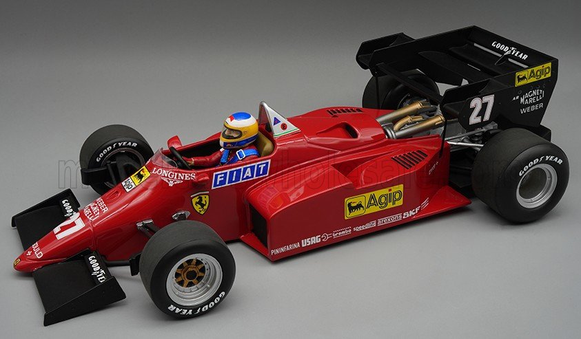Tecnomodel テクノモデル 1/12ミニカー レジン プロポーションモデル 1984年ヨーロピアンGP 第2位 フェラーリ FERRARI - F1 126C4-M2 No.27 2nd EUROPEAN GP 1984 MICHELE ALBORETO ミケーレ・アルボレート フィギュア付き