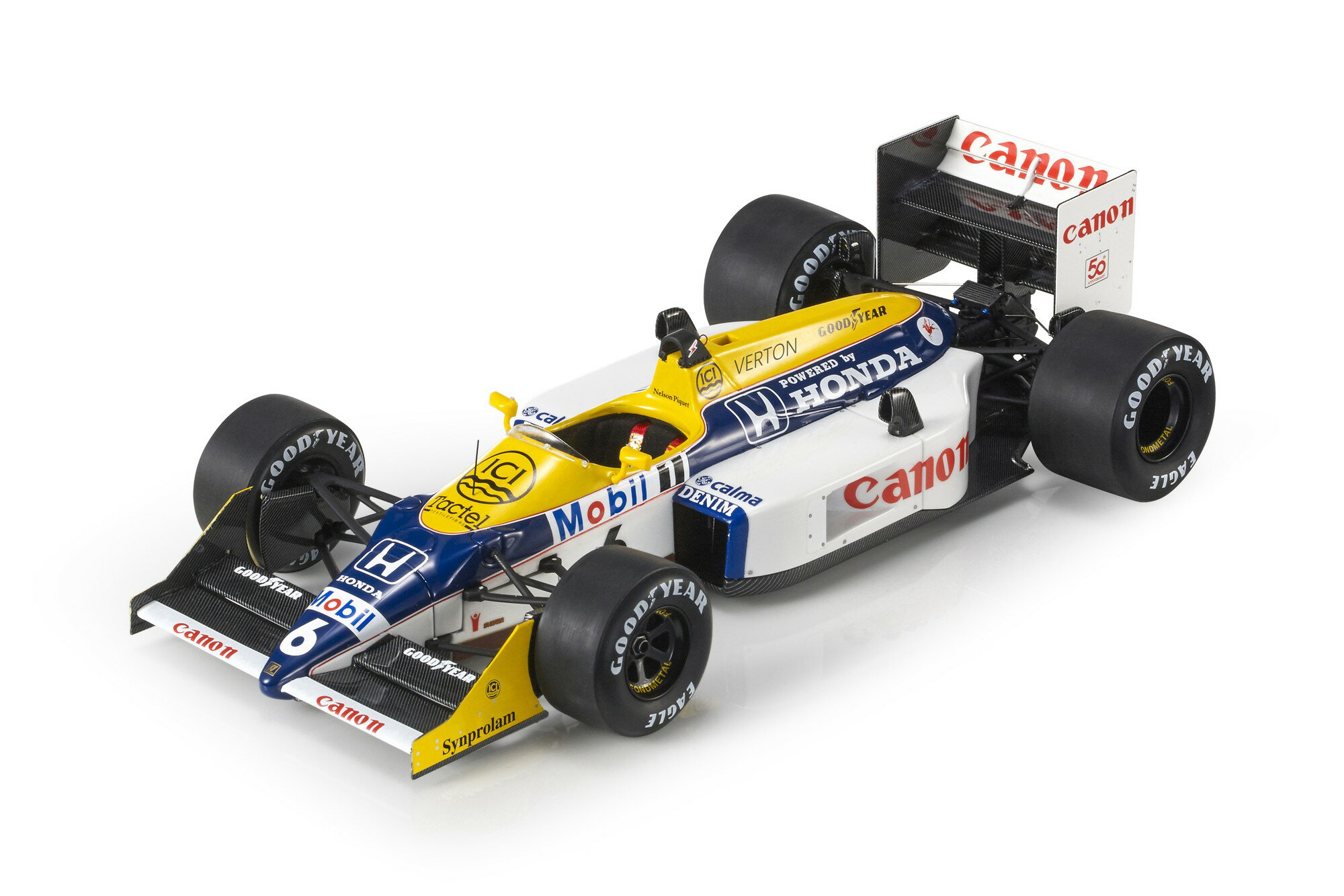 GP Replicas 1/18 ミニカー レジン プロポーションモデル 1987年ドイツGP 優勝モデル ウィリアムズ WILLIAMS - F1 FW11B HONDA No.6 WINNER GERMANY GP NELSON PIQUET 1987 WORLD CHAMPION