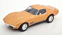 Norev ノレヴ 1/18 ミニカー ダイキャストモデル 1969年モデル シボレー CHEVROLET - CORVETTE COUPE 1969 - GOLD MET ゴールドメタリック