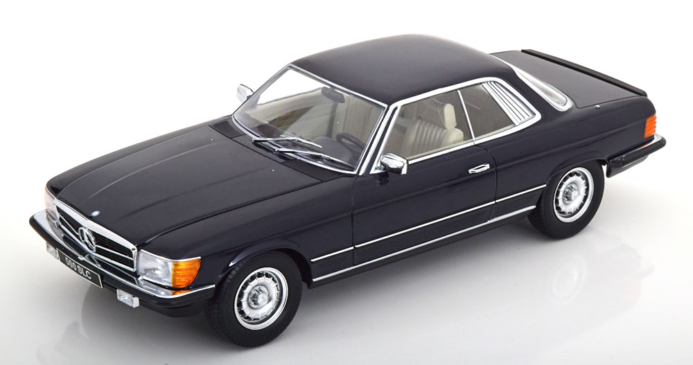 KK Scale 1/18 ミニカー ダイキャストモデル 1981年モデル メルセデスベンツ MERCEDES BENZ - S-CLASS 500SLC 6.0 AMG (C107) 1981 ダークブルー