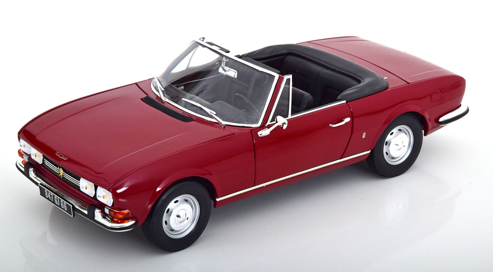 Norev ノレヴ 1/18 ミニカー ダイキャストモデル 1969年モデル プジョー PEUGEOT - 504 CABRIOLET 1969 レッド