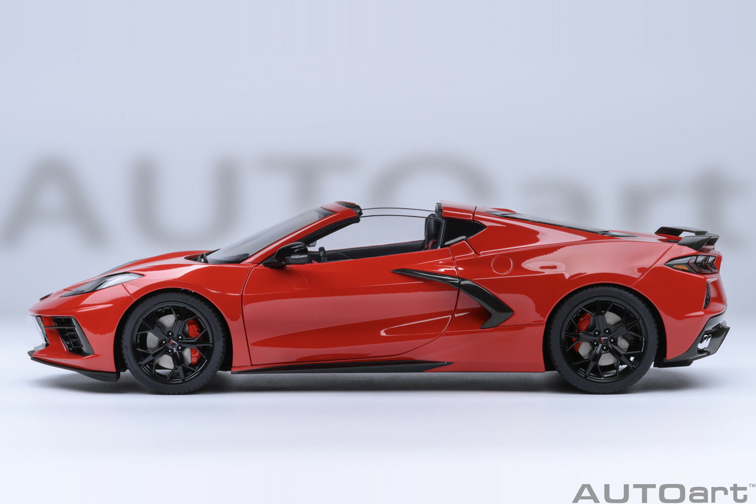 AUTOart オートアート 1/18 コンポジット・ダイキャストモデル 2021年モデル シボレー コルベット CHEVROLET - CORVETTE C8 STINGRAY Z51 2021 レッド 3